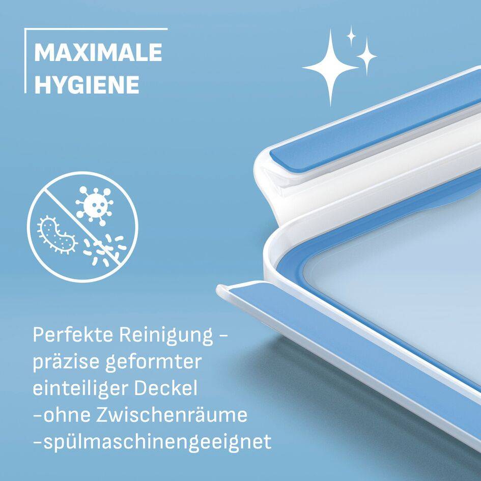 Emsa Clip & Close Frischhaltedosen 5-teiliges Set 0,8L N10307