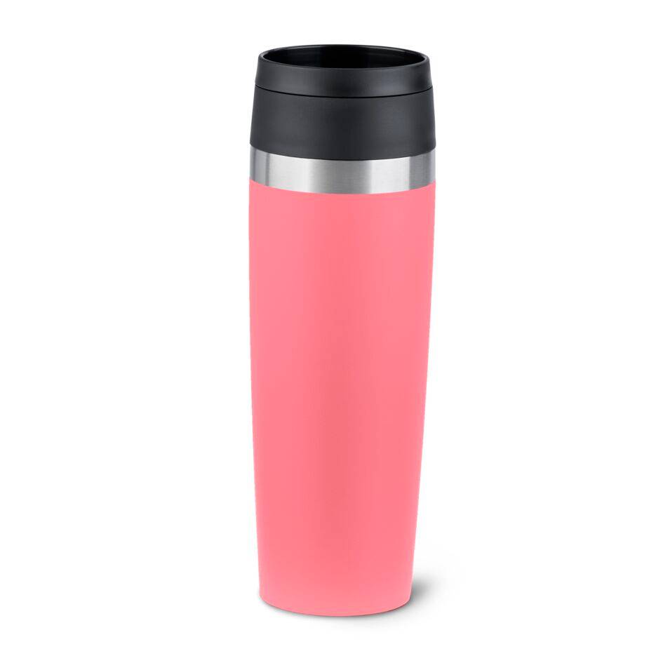 Travel Mug Isolierbecher 0,5 l, mit Pulverbeschichtung, koralle, N20239