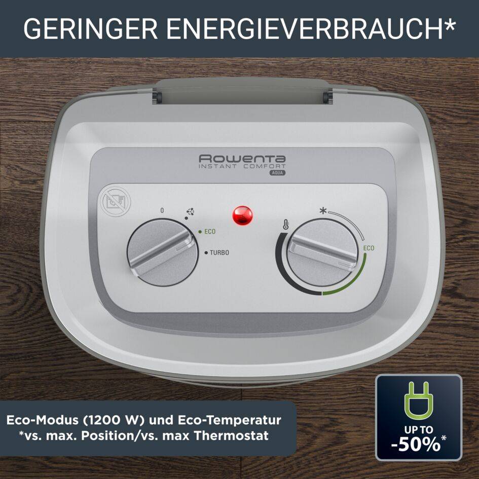 Rowenta Instant Comfort Aqua Heizlüfter für das Badezimmer