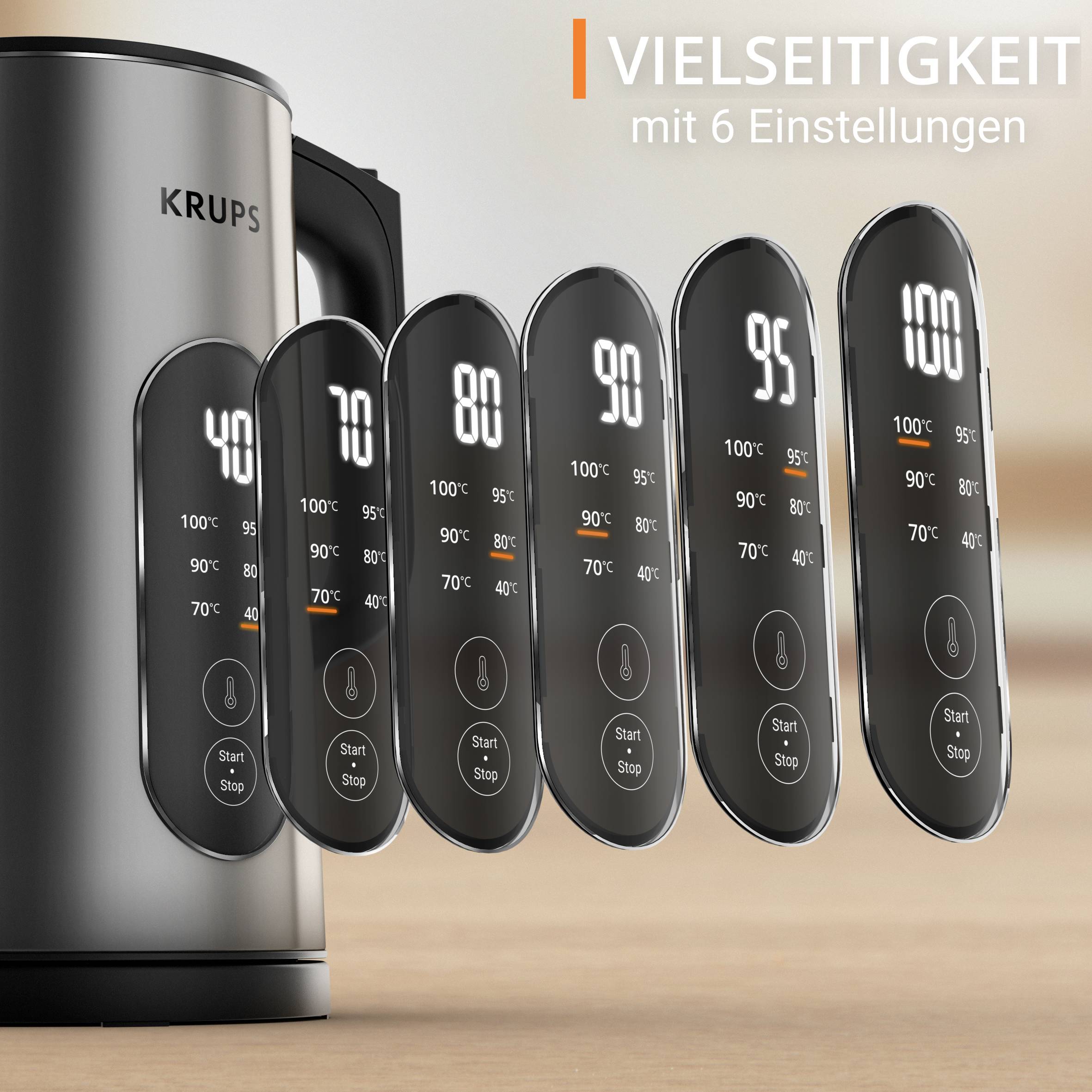 Wasserkocher Selection, 6 Temperaturen, Real-Time Display