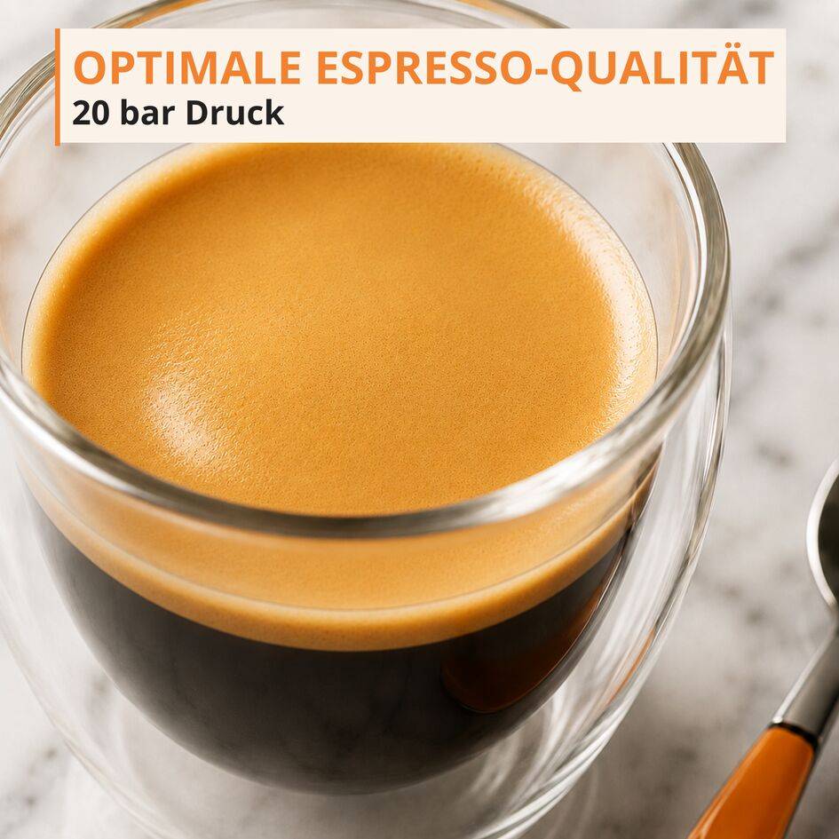 Mini Maestro Espressomaschine, 20 Bar, für heiße und kalte Kaffee-Kreationen