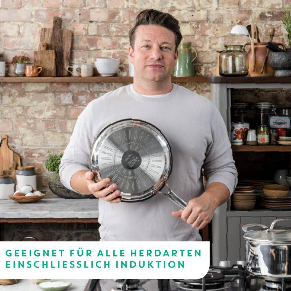 Jamie Oliver Cook's Direct Edelstahlwokpfanne 28cm, E30419