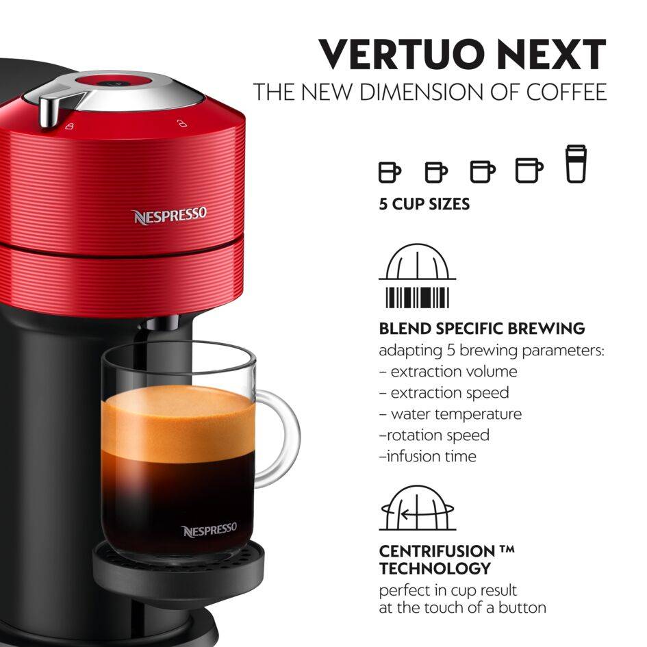 Nespresso Vertuo Next Cherry Red XN9105