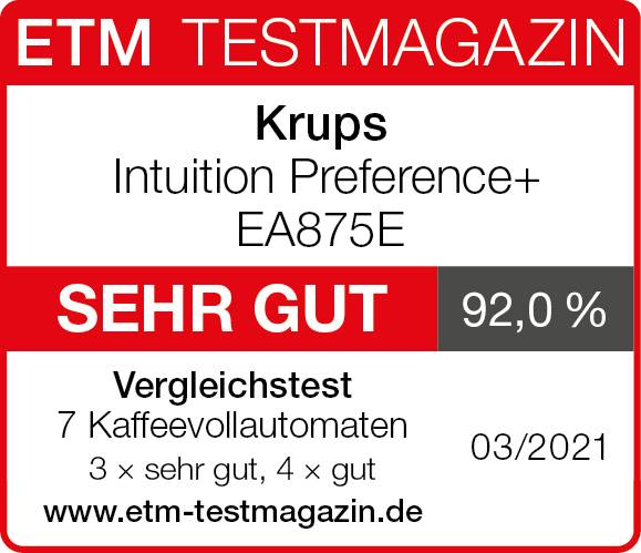 Intuition Preference+ Kaffeevollautomat EA875E