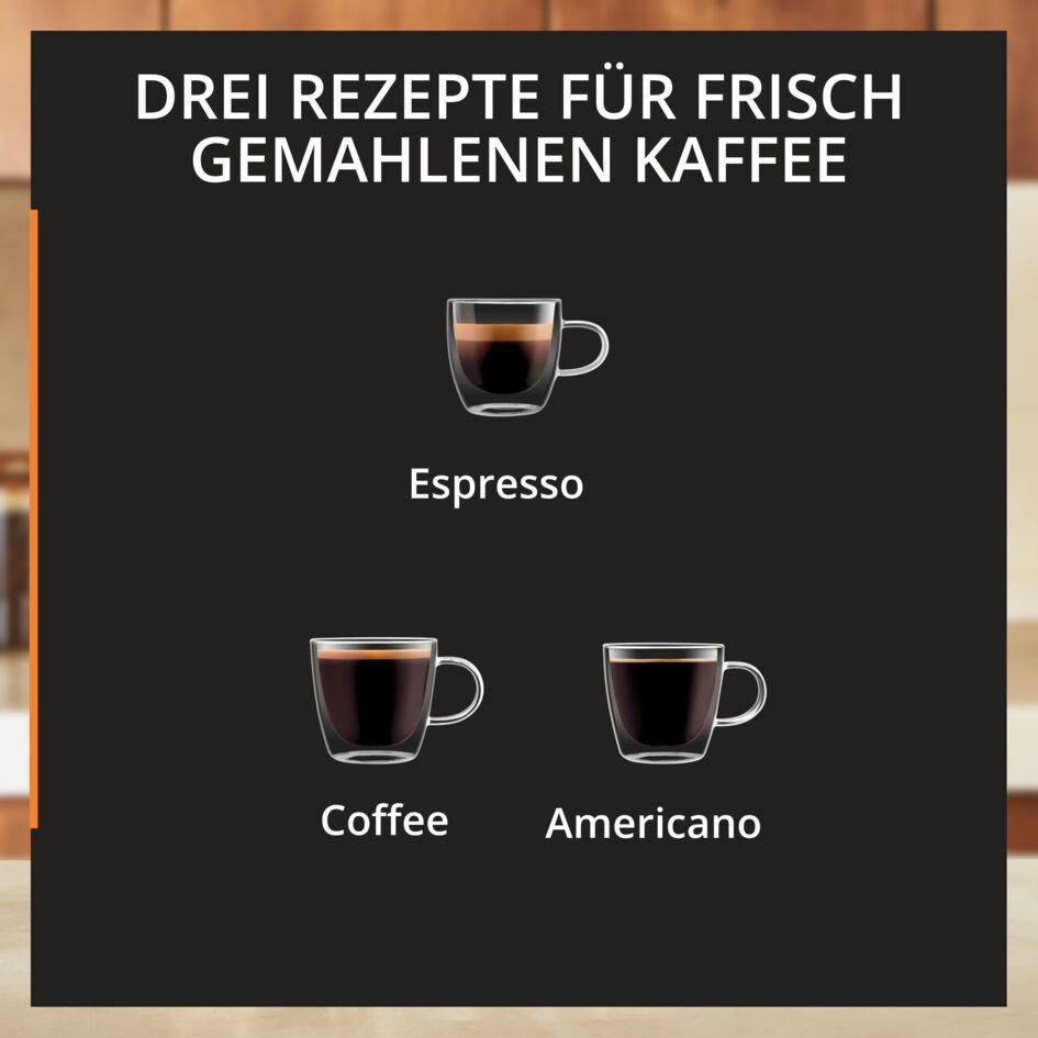 My Coffee, Kaffeevollautomat, frisch gemahlener Kaffee