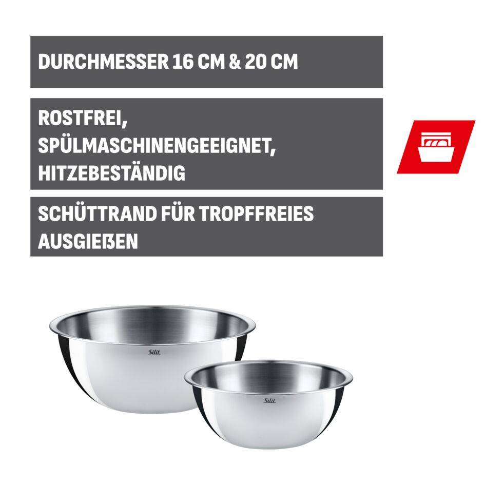 Silit Küchenschüssel-Set, 2-teilig
