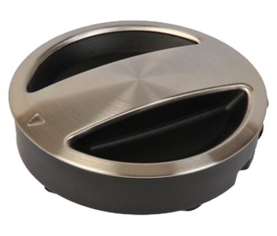 Deckel in schwarz/ Edelstahl MS-620014