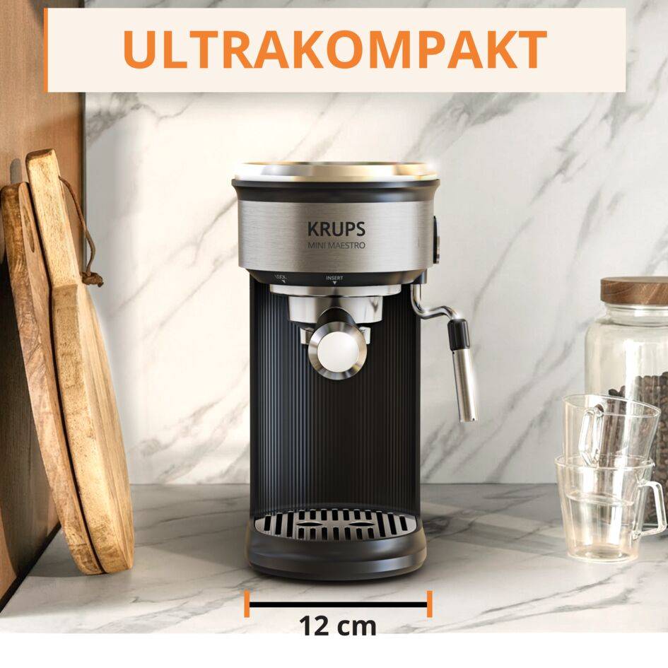 Mini Maestro Espressomaschine, 20 Bar, für heiße und kalte Kaffee-Kreationen