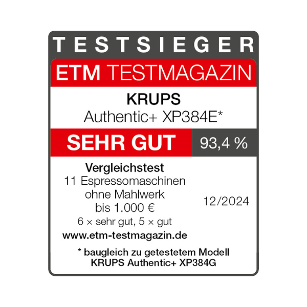 Authentic+ Siebträgermaschine XP384E