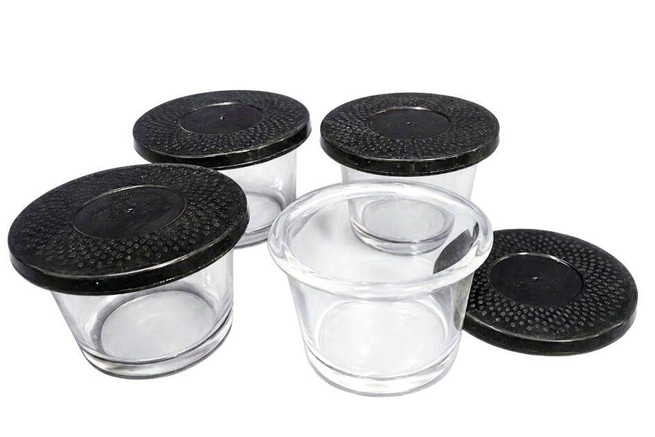 Set mit 4 Glasbehältern à 125 ml für Schnellkochtopf-Modelle / Cookeo®-Modelle / Heißluftfritteusen-Modelle