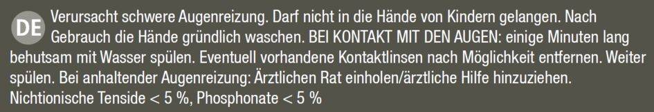 Flüssigreiniger für Cappuccino-System XS900010