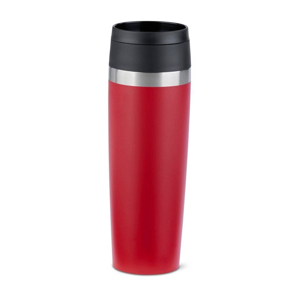 Travel Mug Isolierbecher 0,5 l, mit Pulverbeschichtung, dunkelrot, N20237