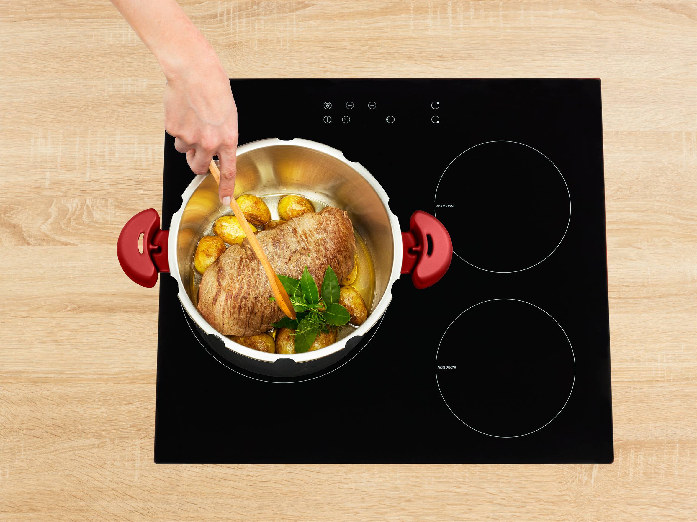 Clipso Minut' Perfect Schnellkochtopf 6L mit Garkorb und Timer, P46207