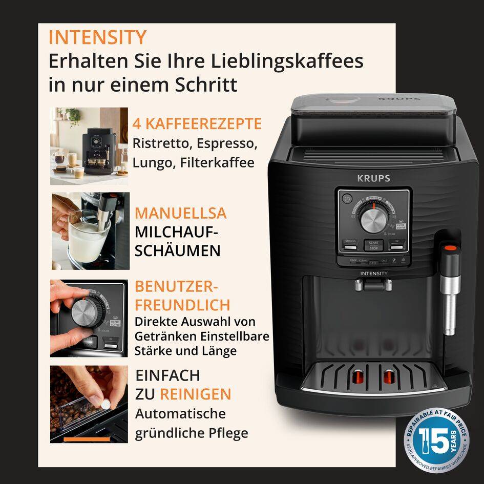 Intensity, Kaffeevollautomat, 4 Getränke
