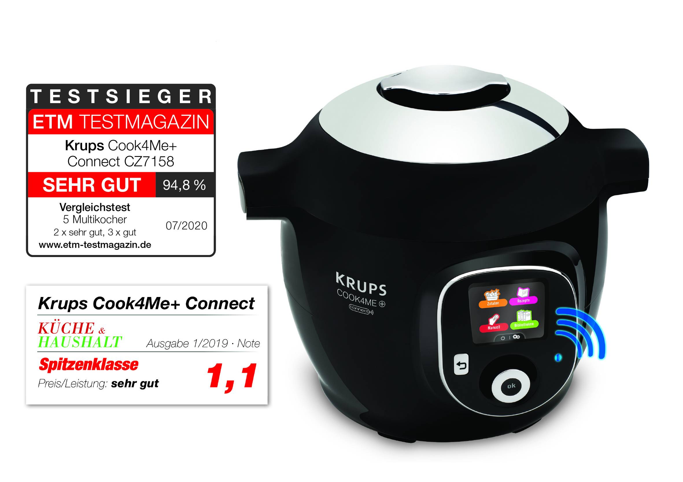 Cook4Me+ Connect CZ7158 | Multikocher | Krups