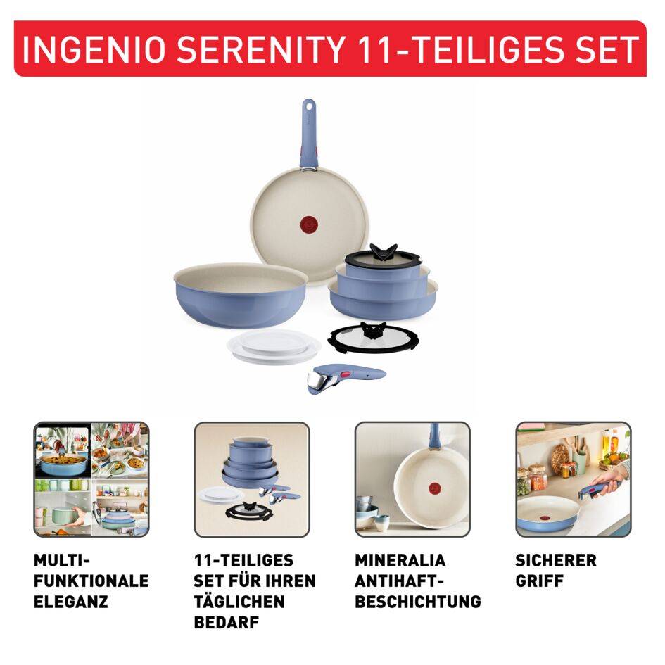 Ingenio Serenity 11-teiliges Set Blue Salt L829SB