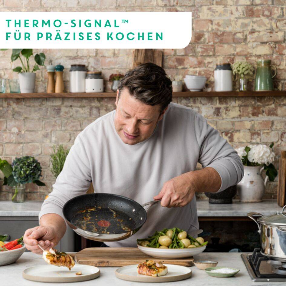 Jamie Oliver Cook's Direct Edelstahlwokpfanne 28cm, E30419