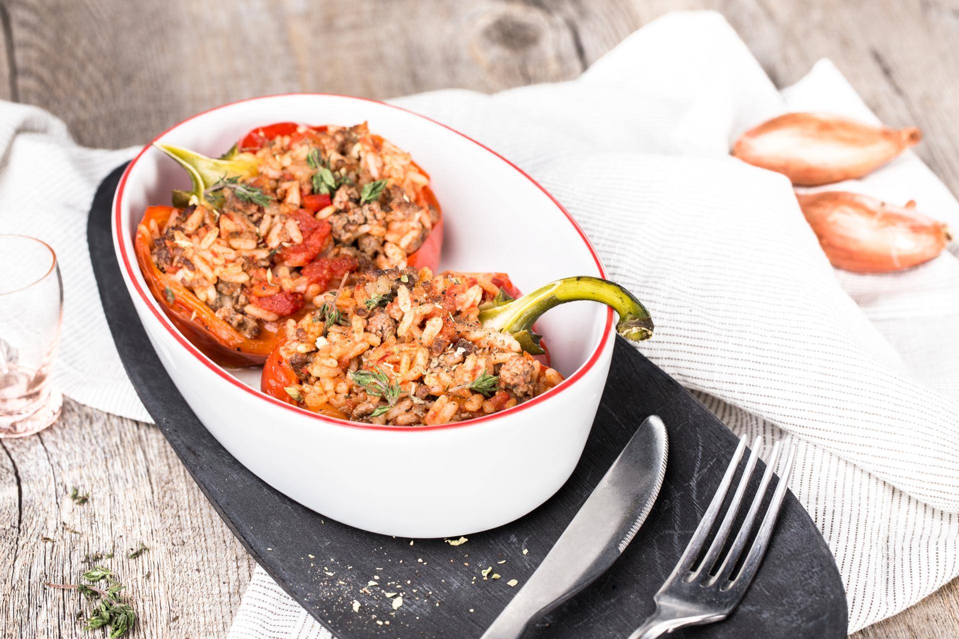 Gefüllte Paprika - Rezepte Cookeo | Krups