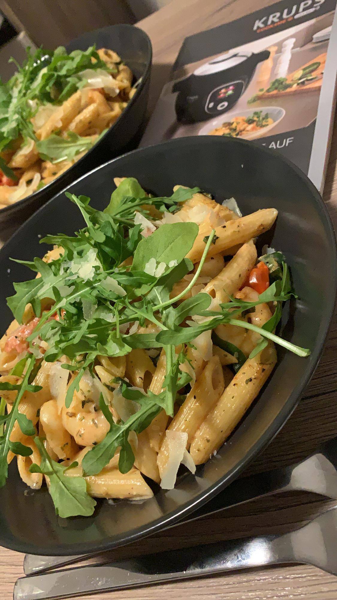 Penne mit Scampi in Sahnesauce - Rezepte Cookeo | Krups
