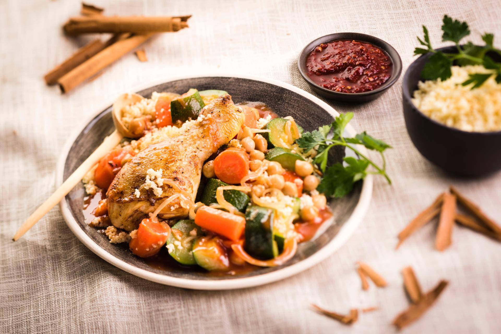 Hähnchen-Zucchini-Couscous - Rezepte Cookeo | Krups