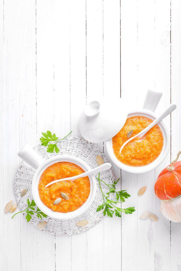 Kürbiscremesuppe mit Paella-Gewürz - Rezepte Perfectmix Cook | Krups