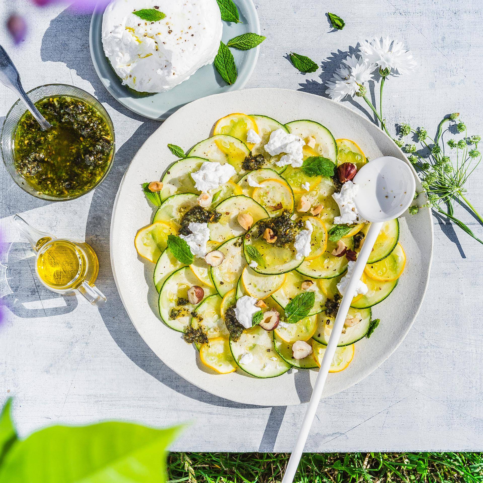 Zucchini-Haselnuss-Minz-Pesto-Carpaccio - Rezepte Prep & Cook | Krups