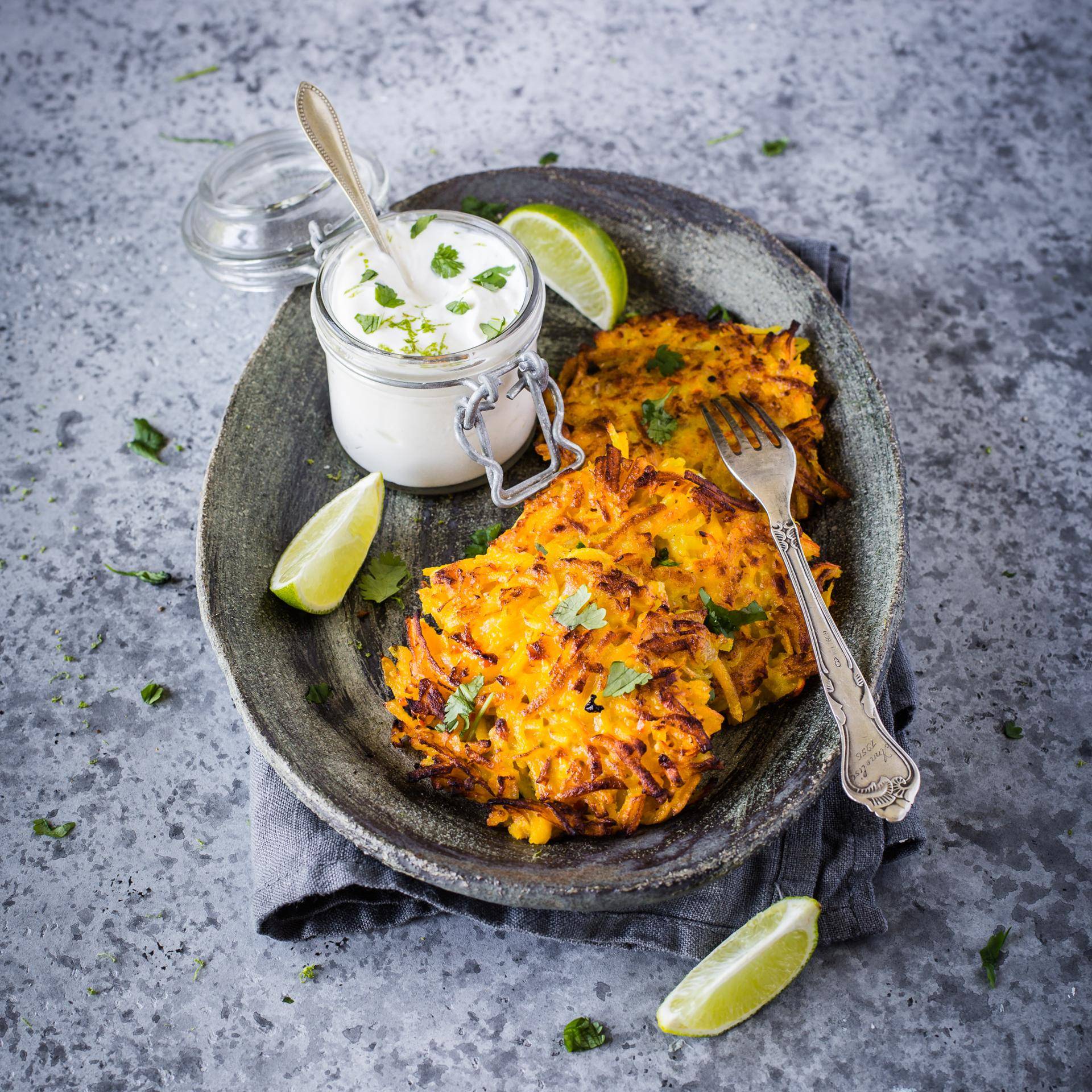 Kürbispuffer - Rezepte Prep & Cook Connect XL | Krups