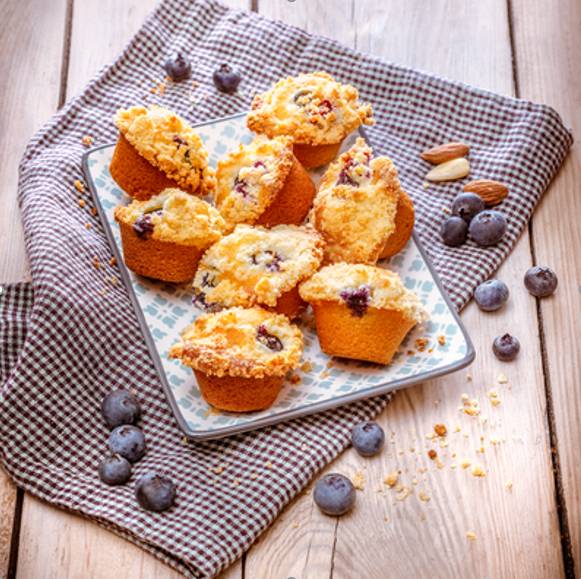 Blaubeer-Crumble-Muffins - Rezepte Prep & Cook | Krups