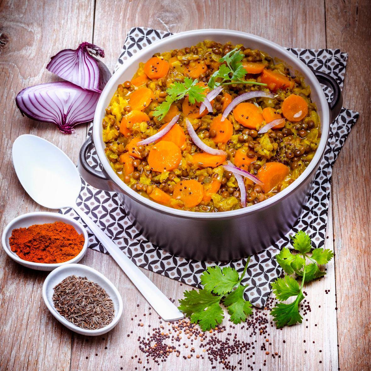 Linsen mit Karotten und Gewürzen - Rezepte Prep & Cook | Krups