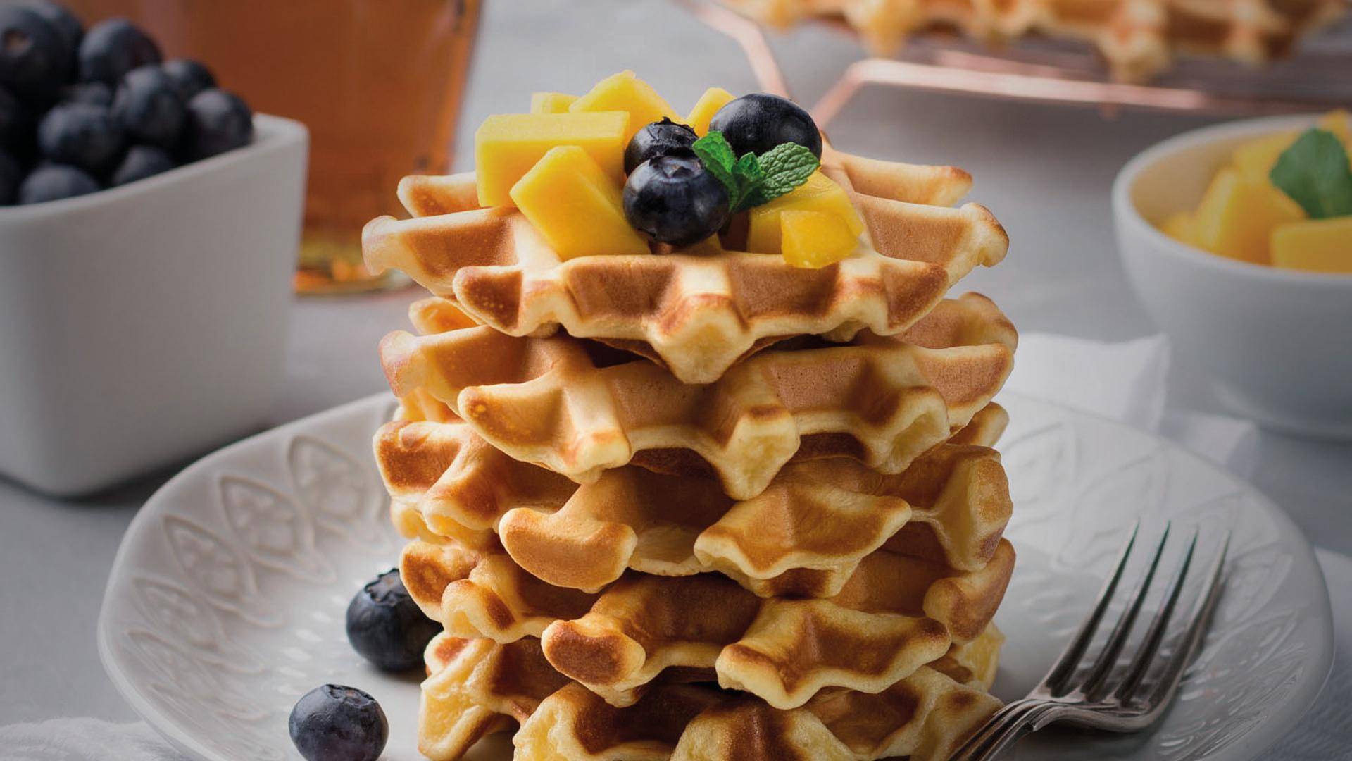 Mango-Kokos-Waffeln - Rezepte undefined | Krups