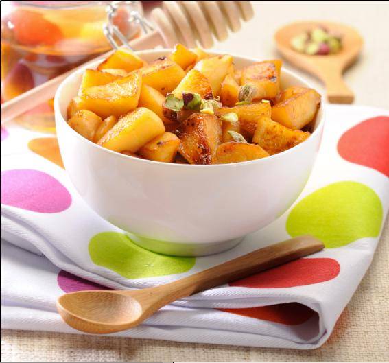 Karamellisierte Äpfel mit Pistazien - Rezepte Prep & Cook XL | Krups