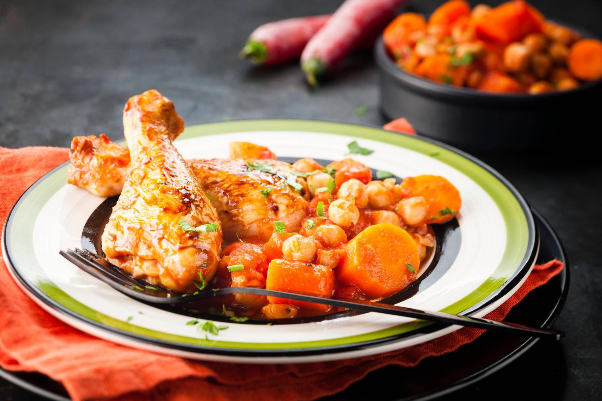 Hähnchenkeulen Kichererbsen - Rezepte Cookeo | Krups