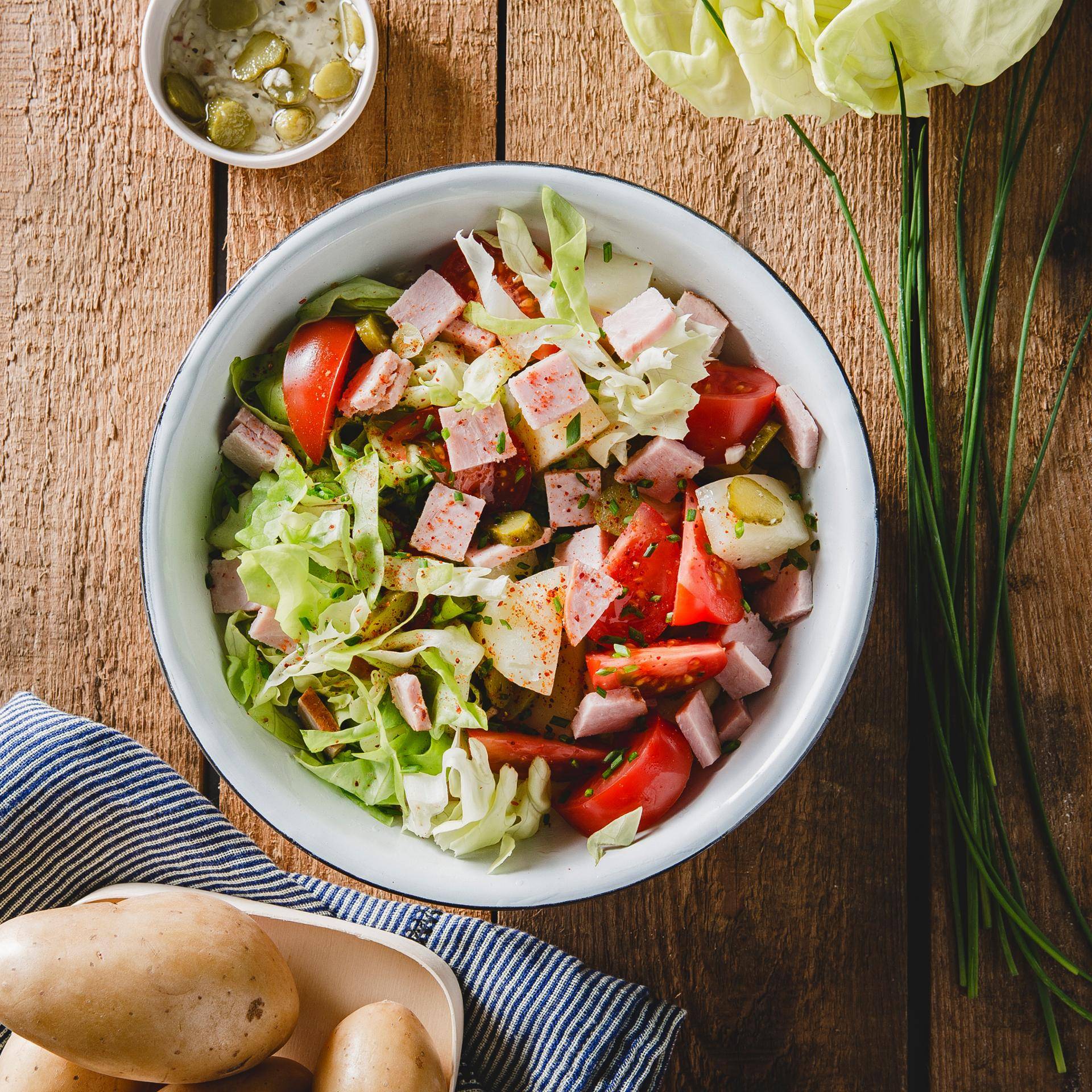 Salat mit Vinaigrette Dressing - Rezepte Cookeo | Krups