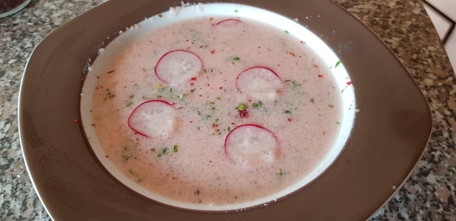 Radieschen-Suppe mit Ingwer und Kresse - Rezepte Prep & Cook | Krups