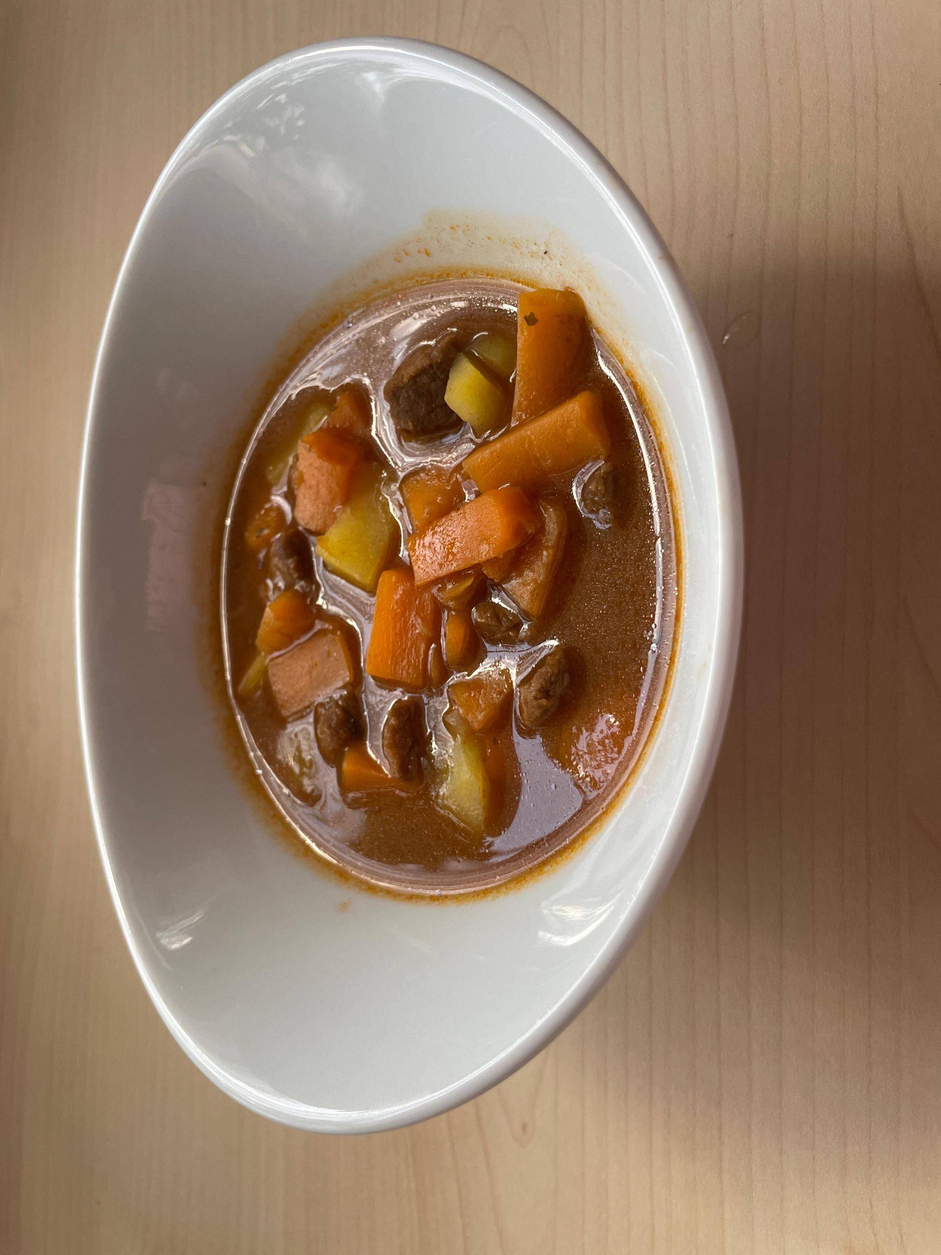 Möhrensuppe mit Rindfleisch - Rezepte Prep & Cook XL | Krups
