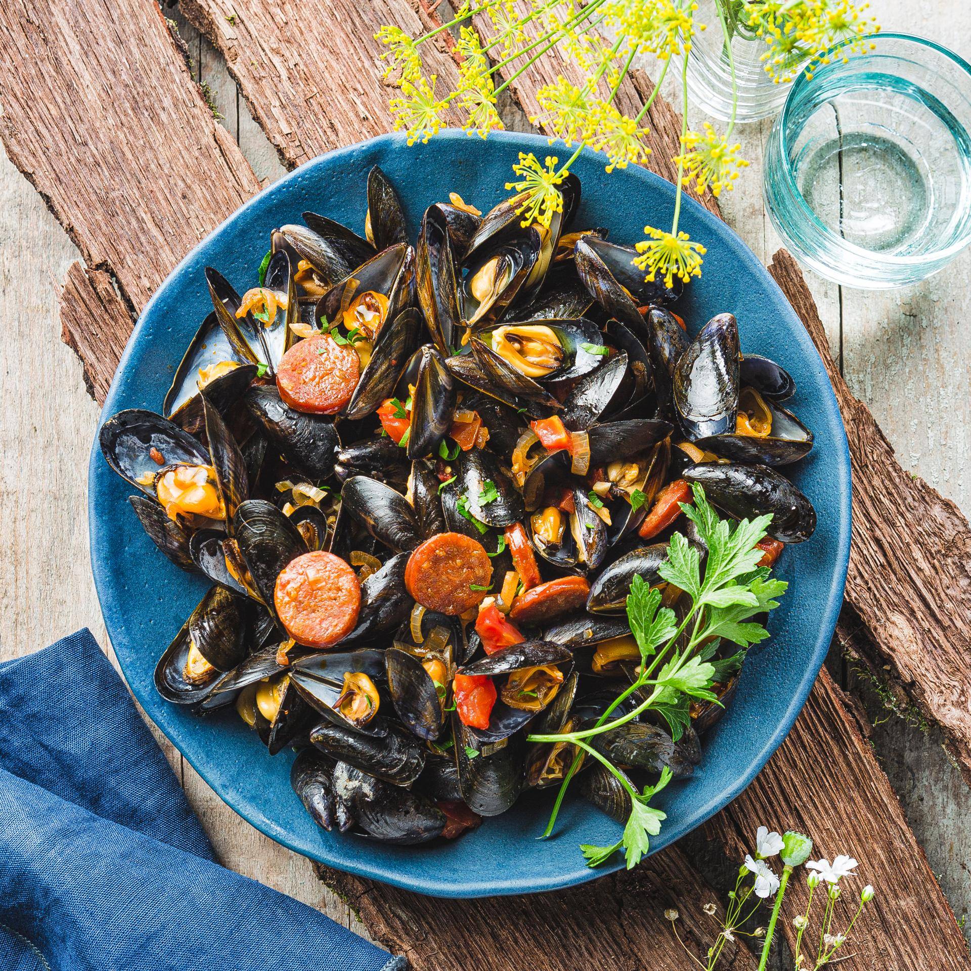 Muscheln mit Chorizo - Rezepte Cookeo | Krups