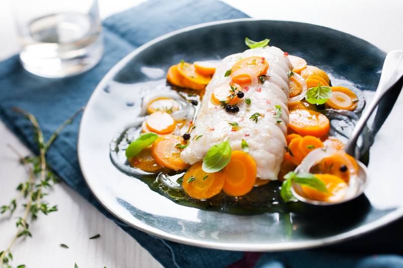 Seehecht im Fischsud - Rezepte Cookeo | Krups