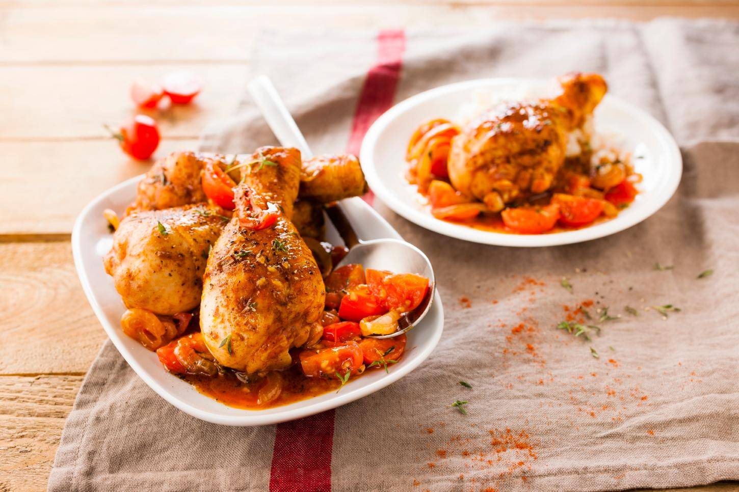 Hähnchenkeulen mit Tomaten - Rezepte Cookeo | Krups