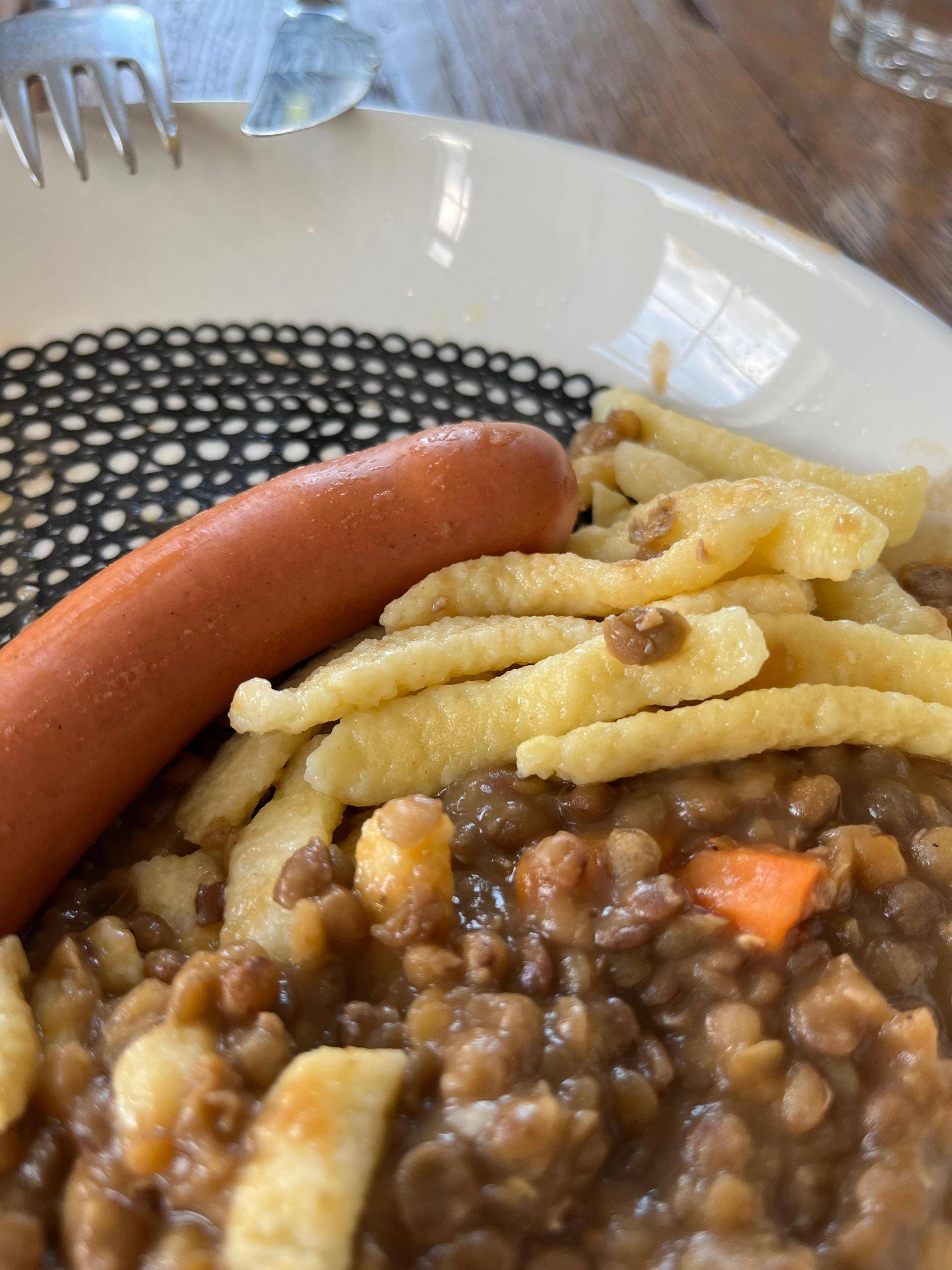 Linsen mit Spätzle und Saiten - Rezepte Cookeo | Krups