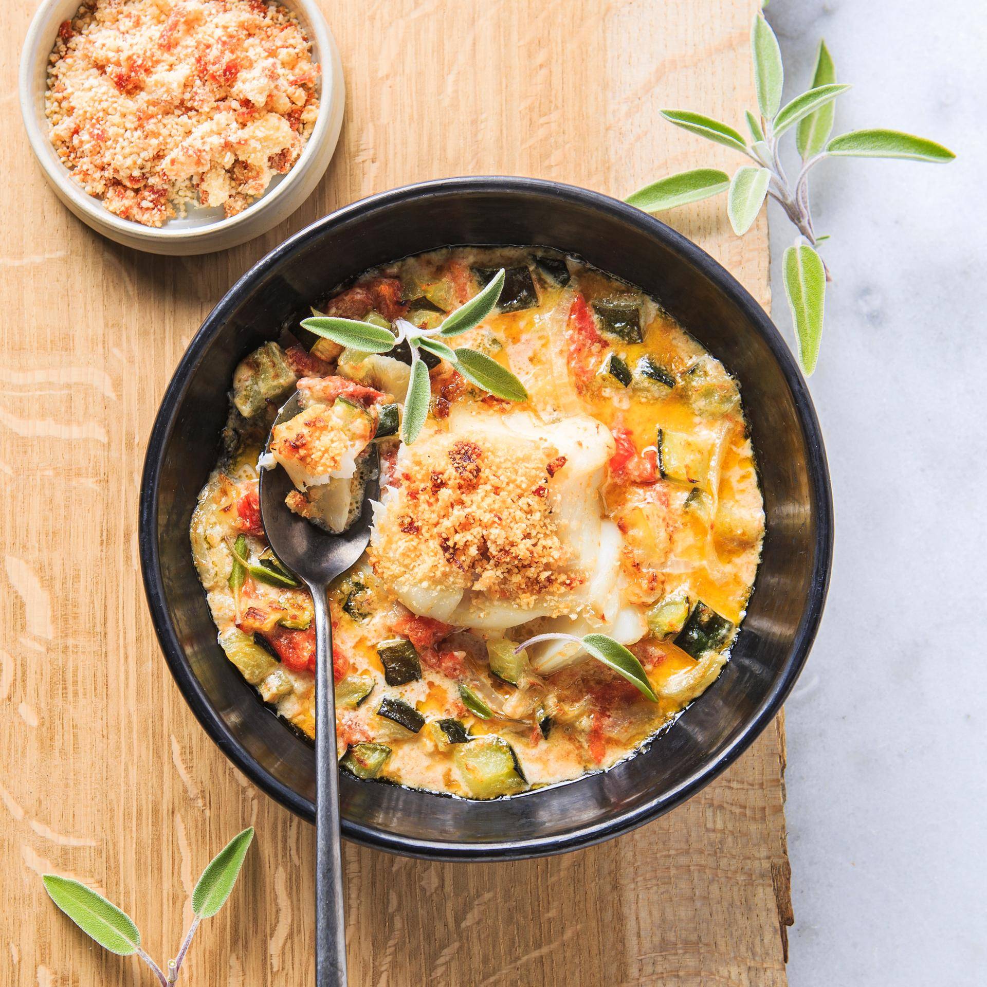 Kabeljau mit Chorizo-Streusel - Rezepte Cookeo | Krups