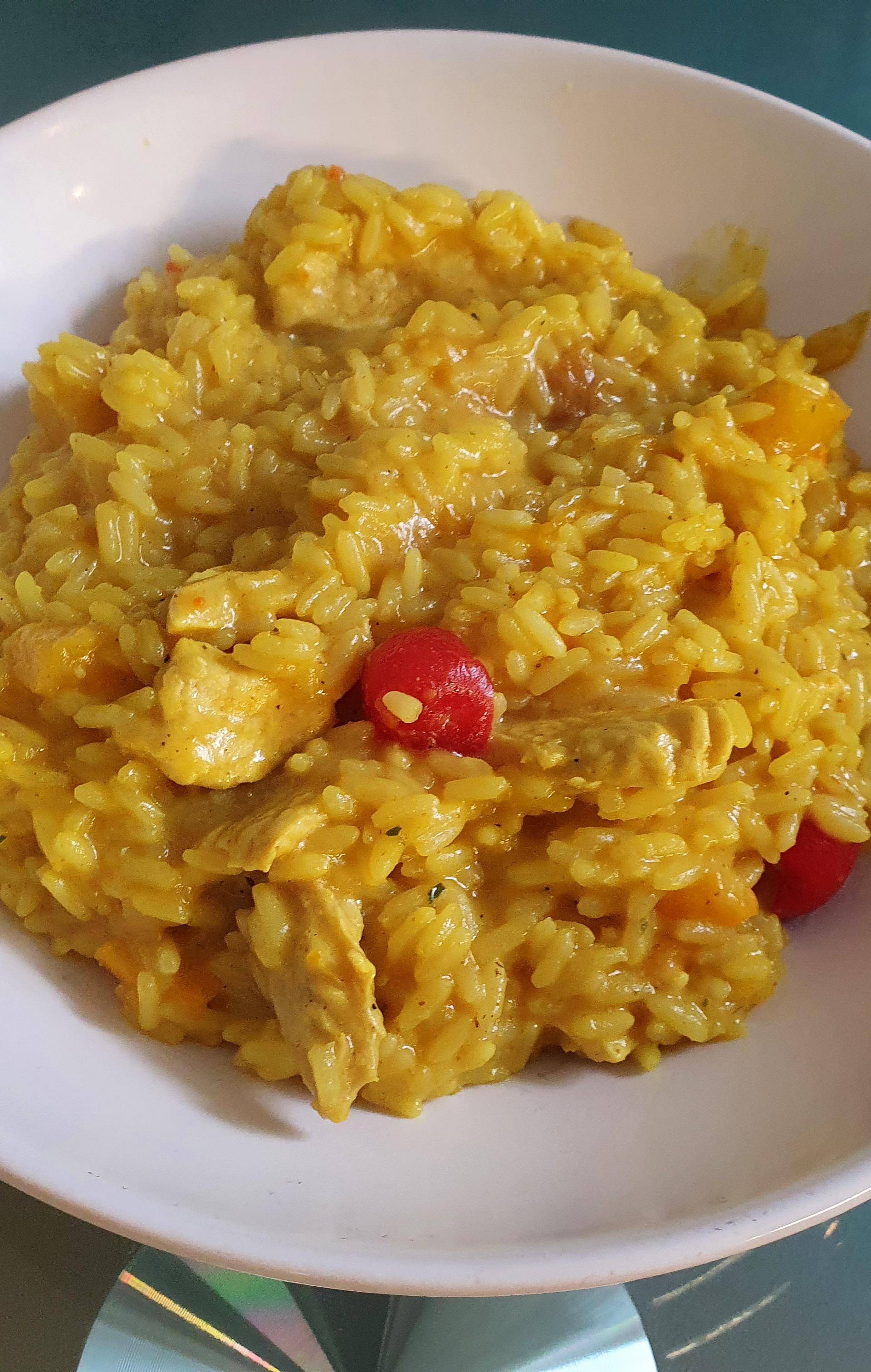 Fruchtiger Curry-Reis mit Hähnchen - Rezepte Cookeo | Krups