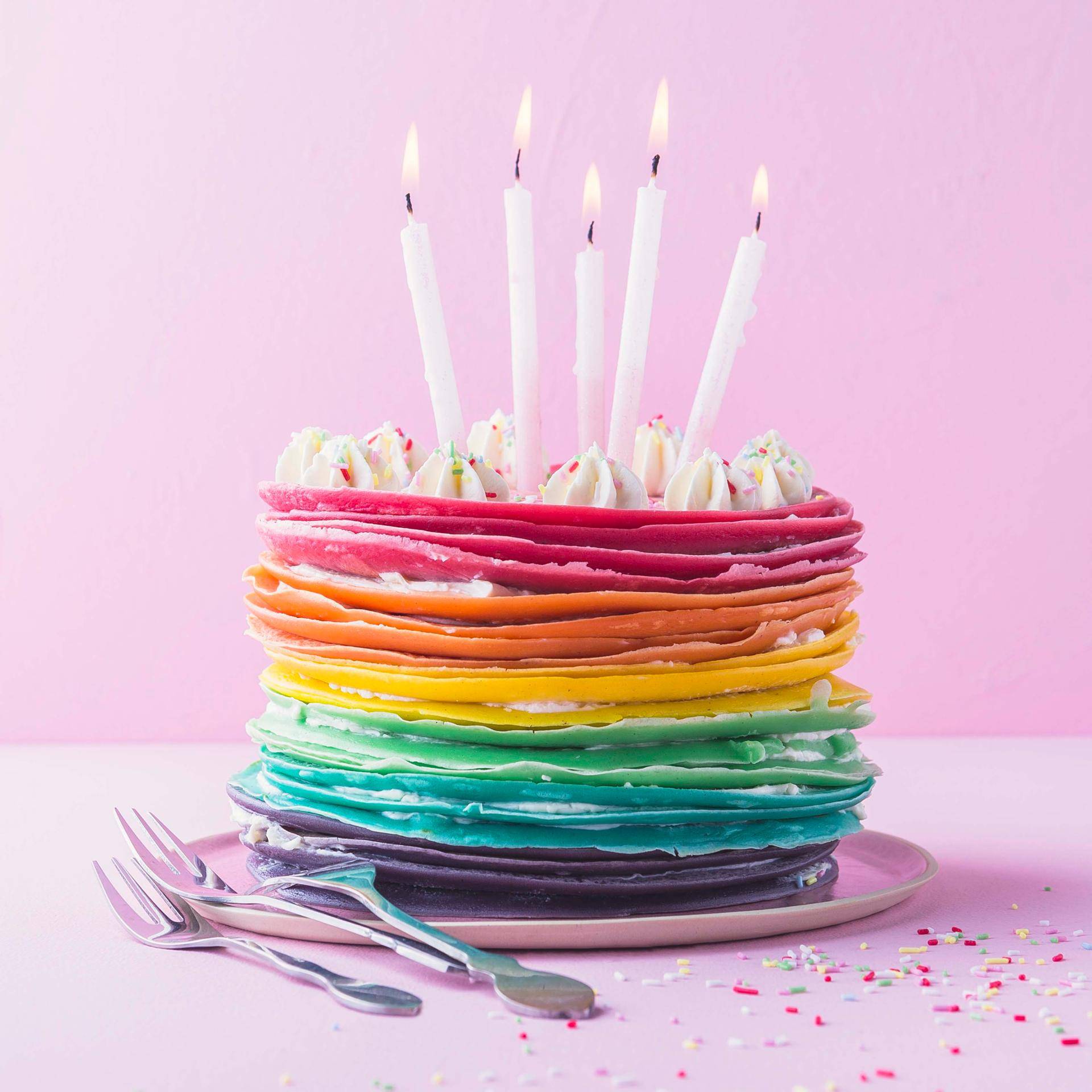 Regenbogen-Schicht-Crêpe-Torte - Rezepte Prep & Cook | Krups