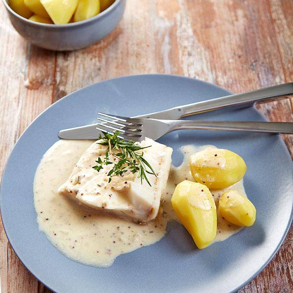 Gedämpfter Kabeljau mit Senfsauce - Rezepte Prep & Cook | Krups