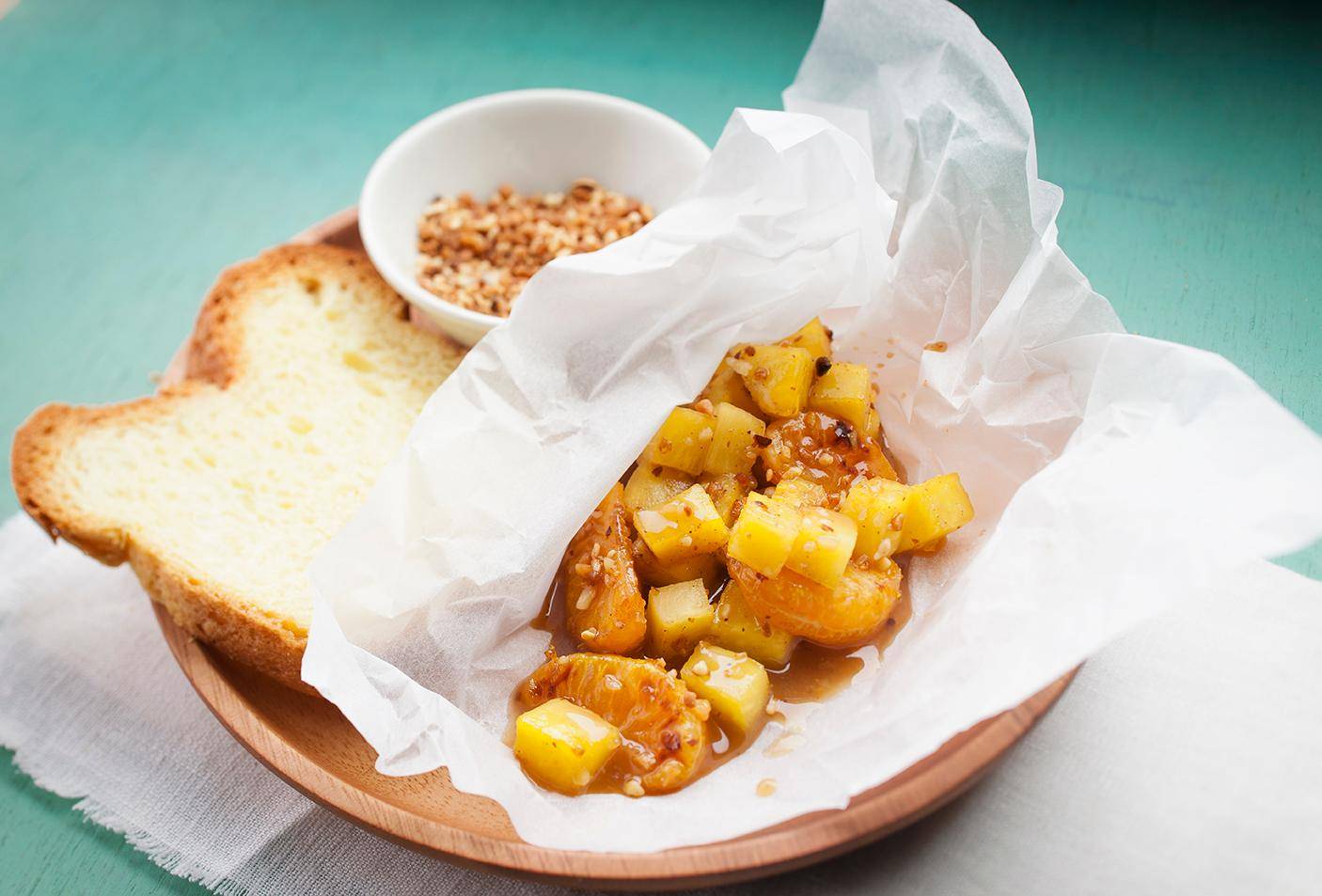 Ananas& Mandarinen-Päckchen - Rezepte Cookeo | Krups