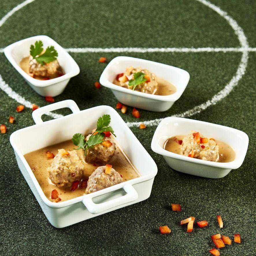 Hackbälle in Erdnusssauce - Rezepte Prep & Cook Connect | Krups