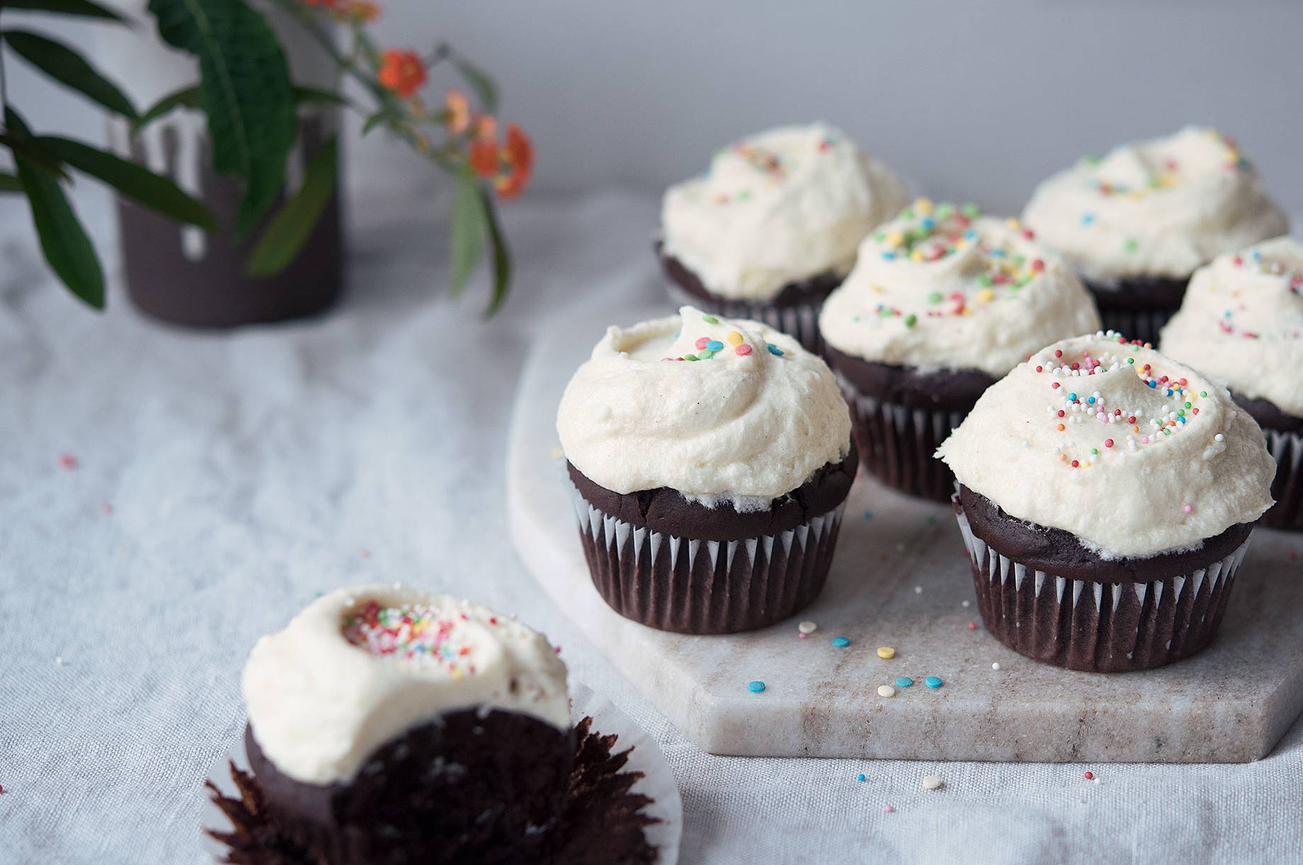 Geburtstags-Schoko-Cupcakes - Rezepte undefined | Krups