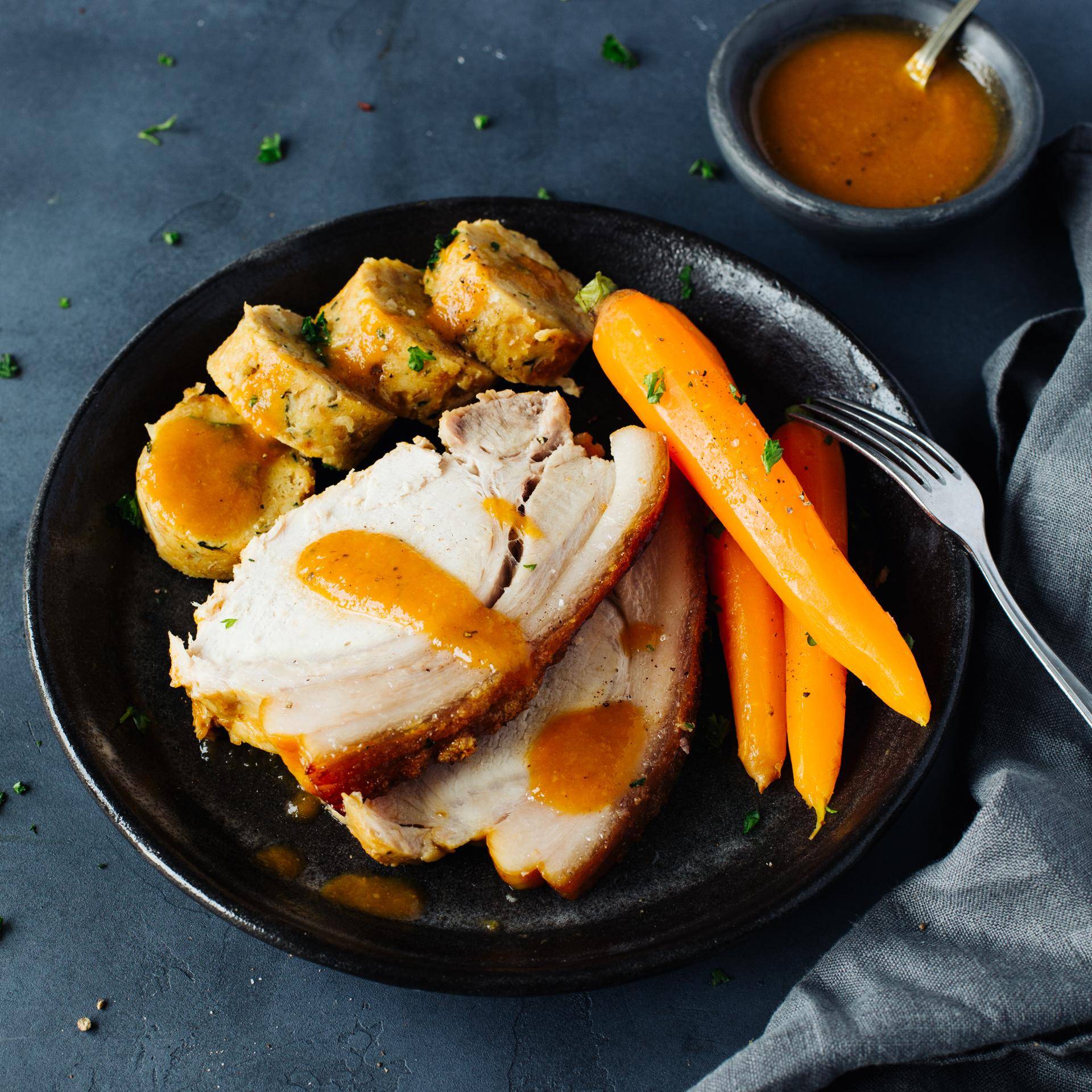 Krustenbraten mit Serviettenknödel - Rezepte Prep & Cook | Krups
