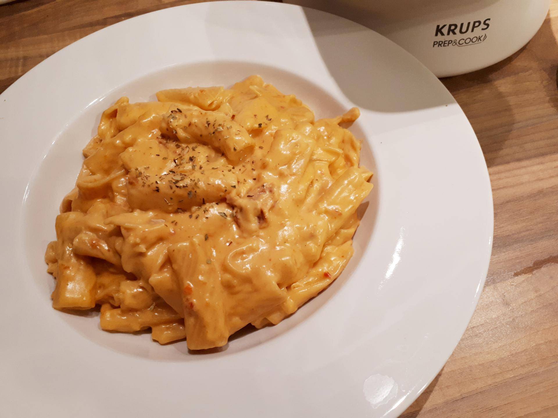One Pot Pasta Tomaten Sahnesoße - Rezepte Prep & Cook | Krups