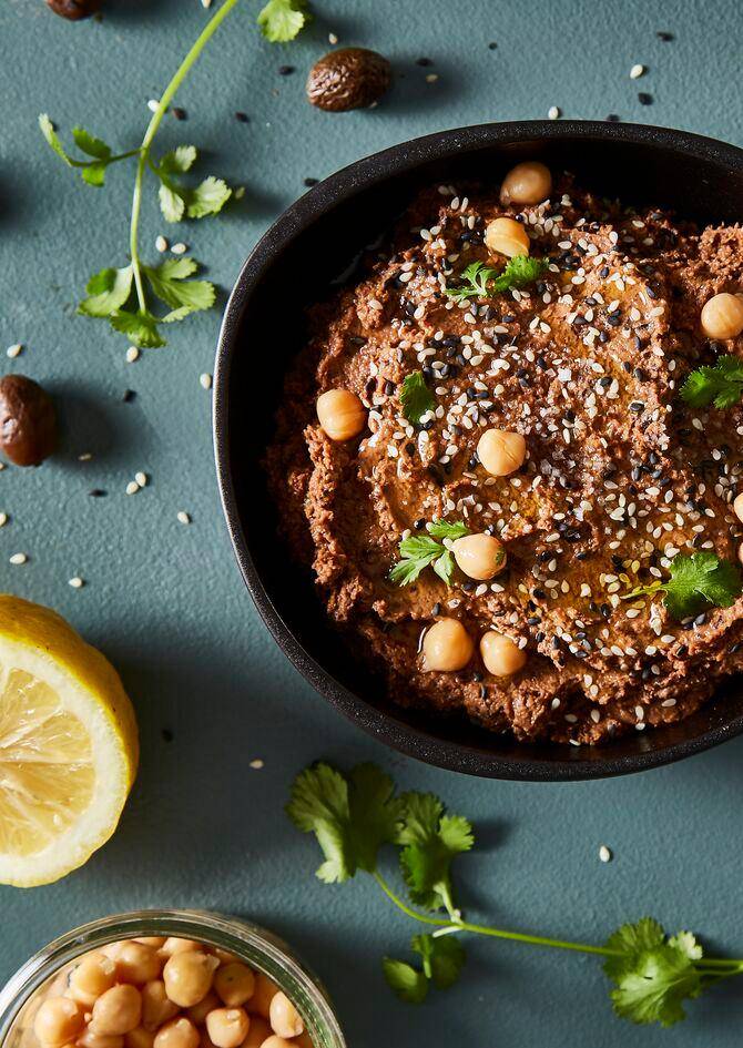 Hummus aus schwarzen Oliven und schwarzem Sesam - Rezepte Perfectmix + | Krups