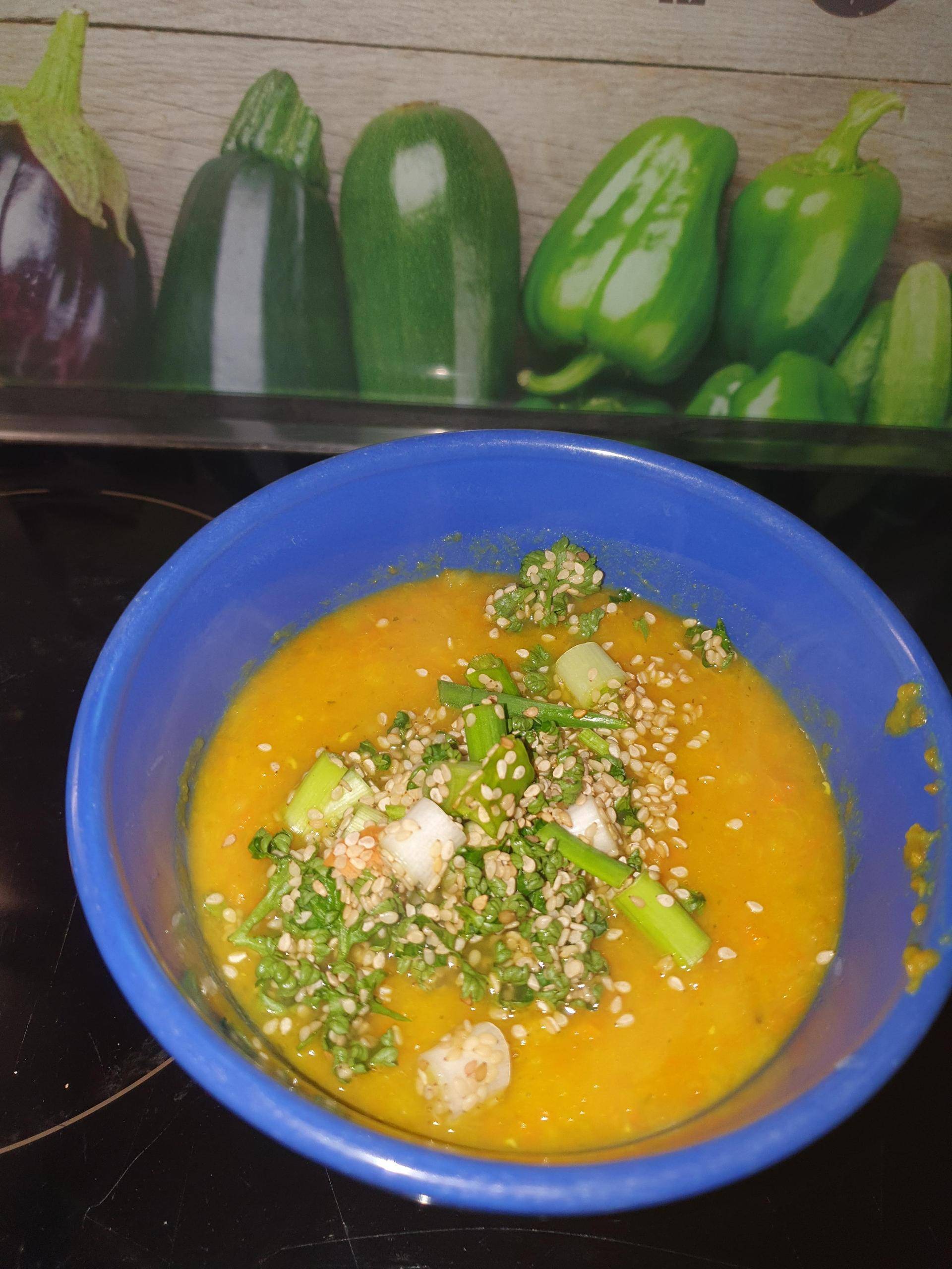 Orientalische Linsen Möhrensuppe LowCarb - Rezepte Prep & Cook | Krups